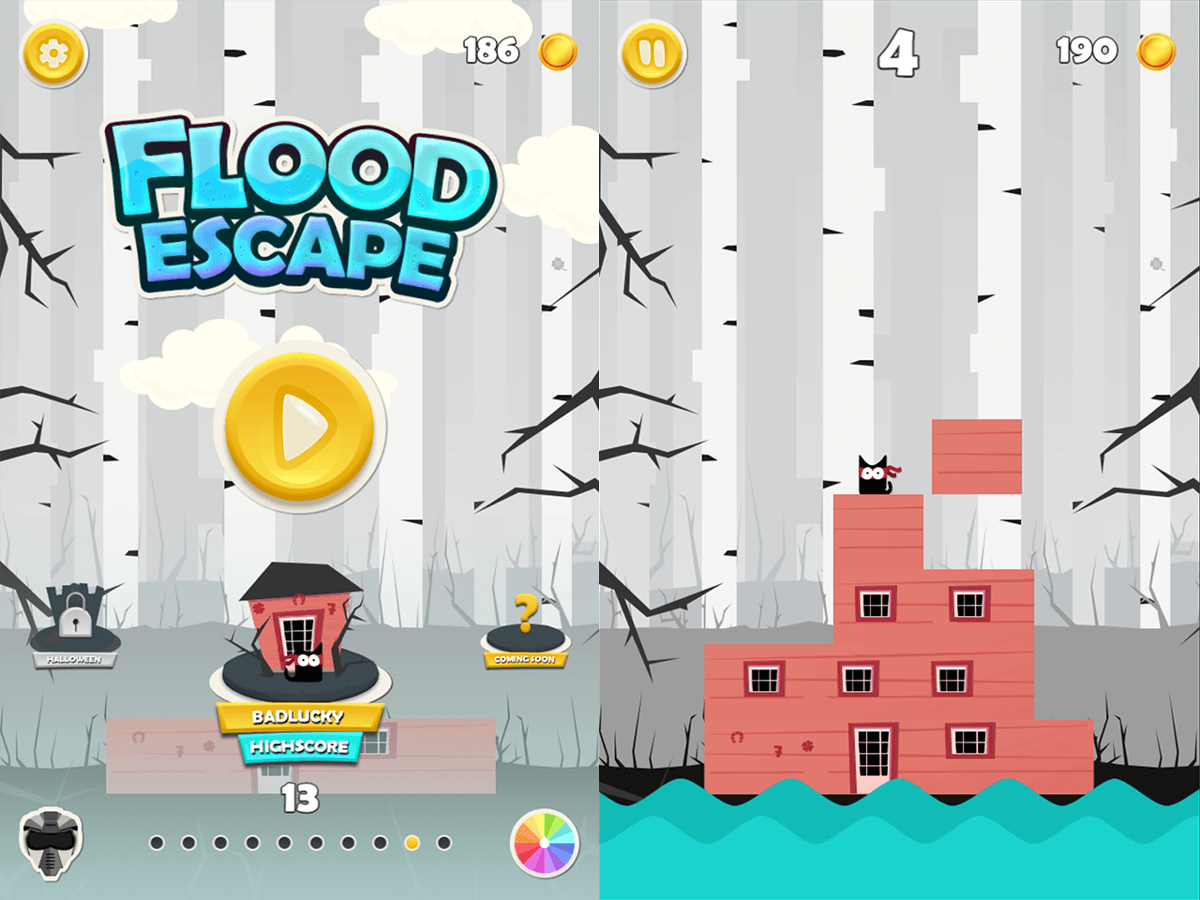 Flood Escape - Badlucky cover and gameplay