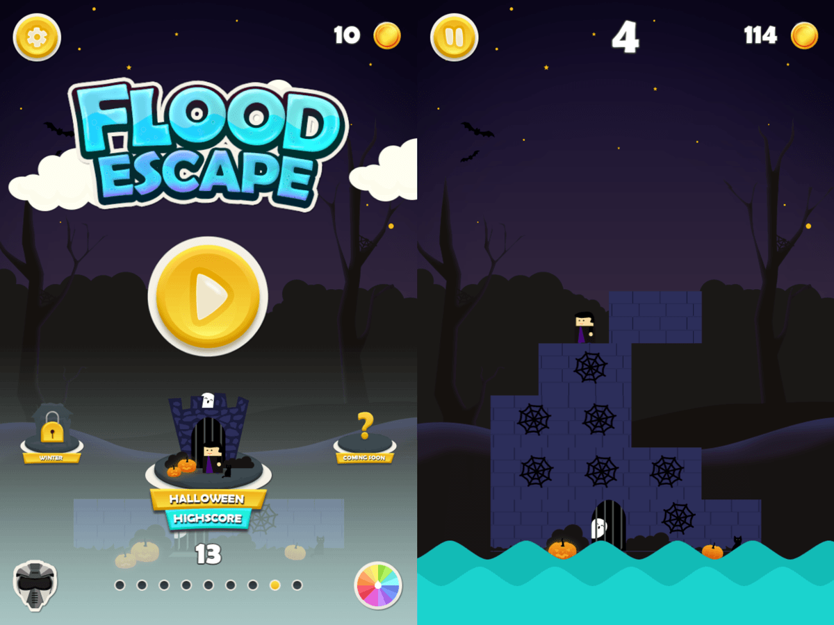 Flood Escape - Halloween level screenshot