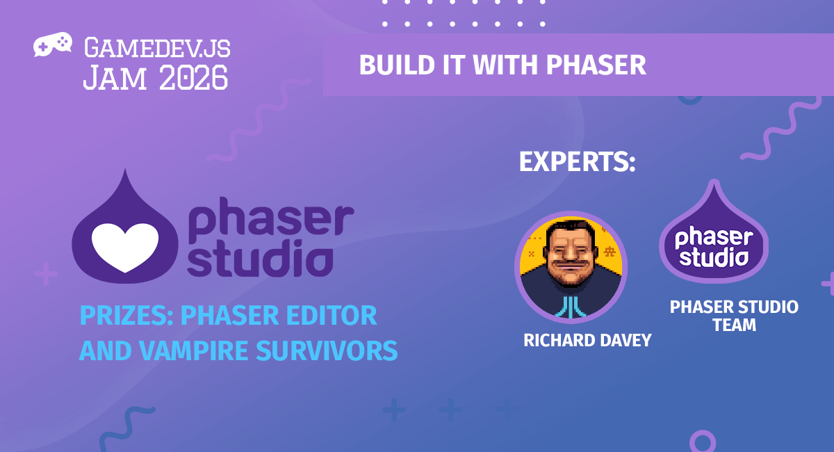 Enclave Games - Monthly March 2026: Phaser challenge in Gamedev.js Jam 2026