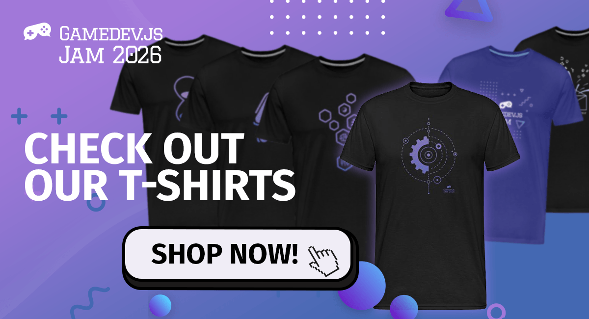 Enclave Games - Monthly May 2026: Gamedev.js Jam 2026 Machines t-shirts