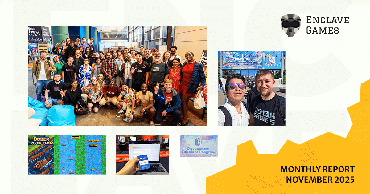 Enclave Games Monthly Report: November 2025