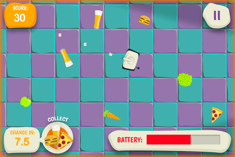 Hungry Fridge - gameplay-gamepad