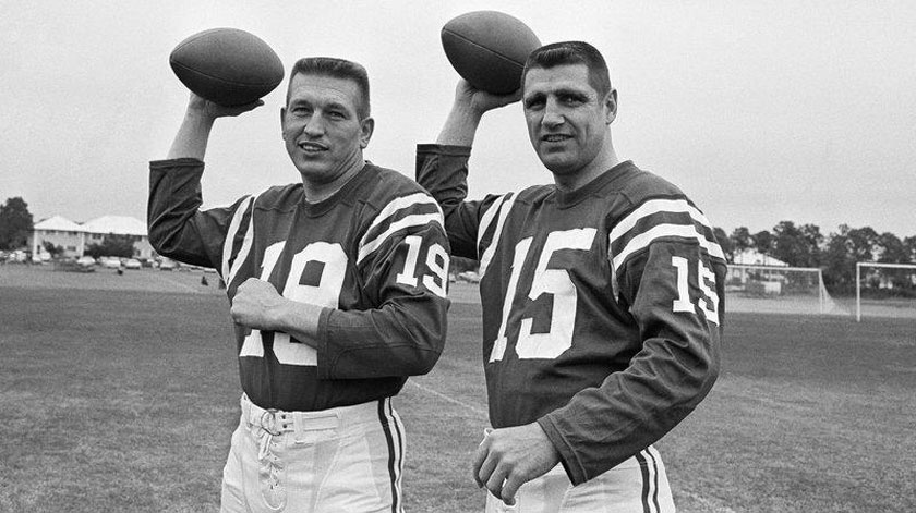 Earl Morall (Right) and Baltimore Colts